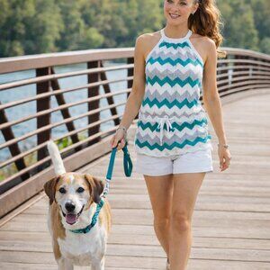 WHBM Chevron Halter Sweater
